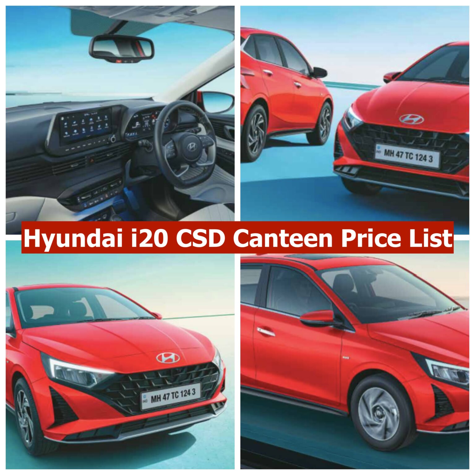 Hyundai i20 CSD Price 2024 New i20 Canteen Price List